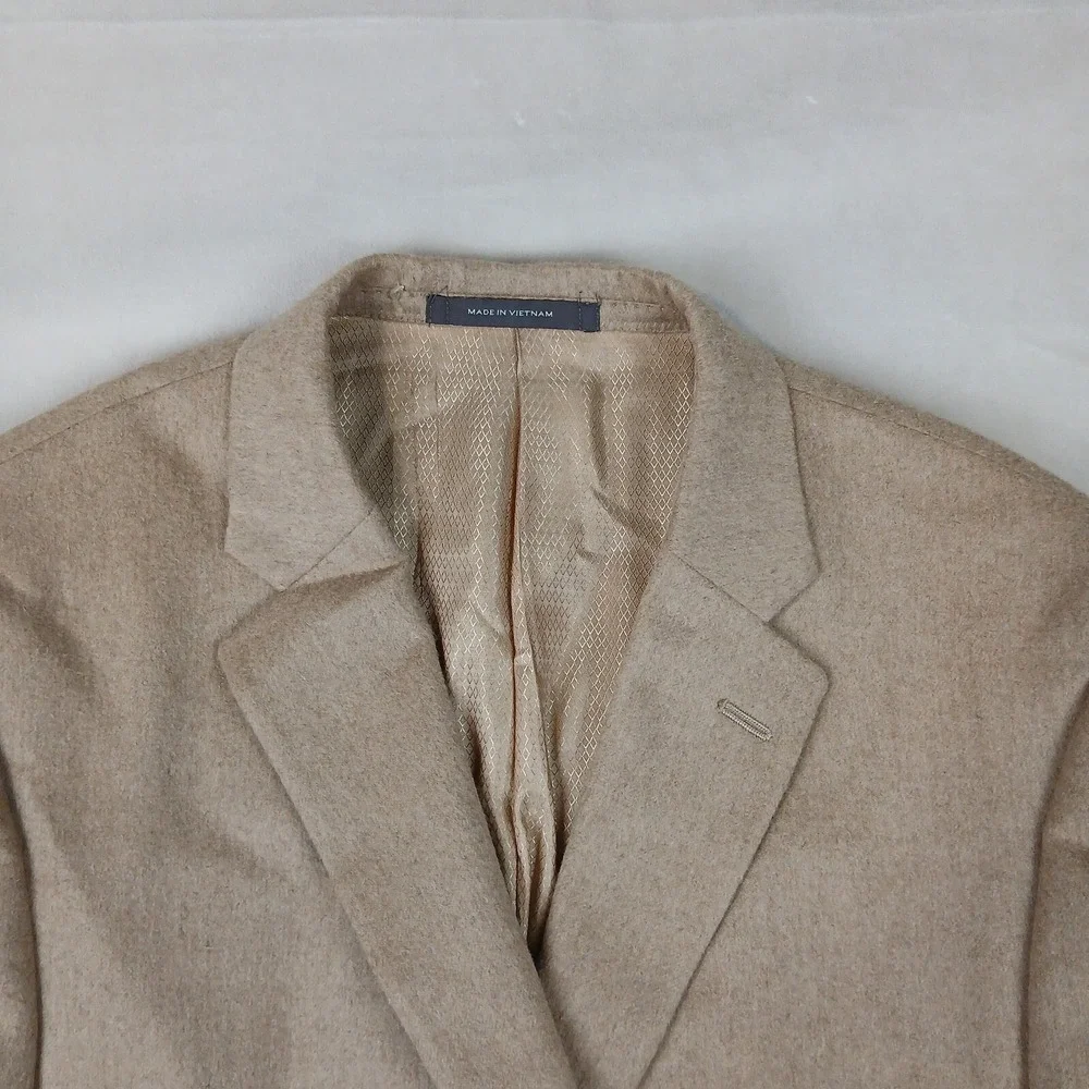 Tasso Elba Lanificio Campore 44R Mens Sport Coat‎ Jacket Blazer Camel Hair